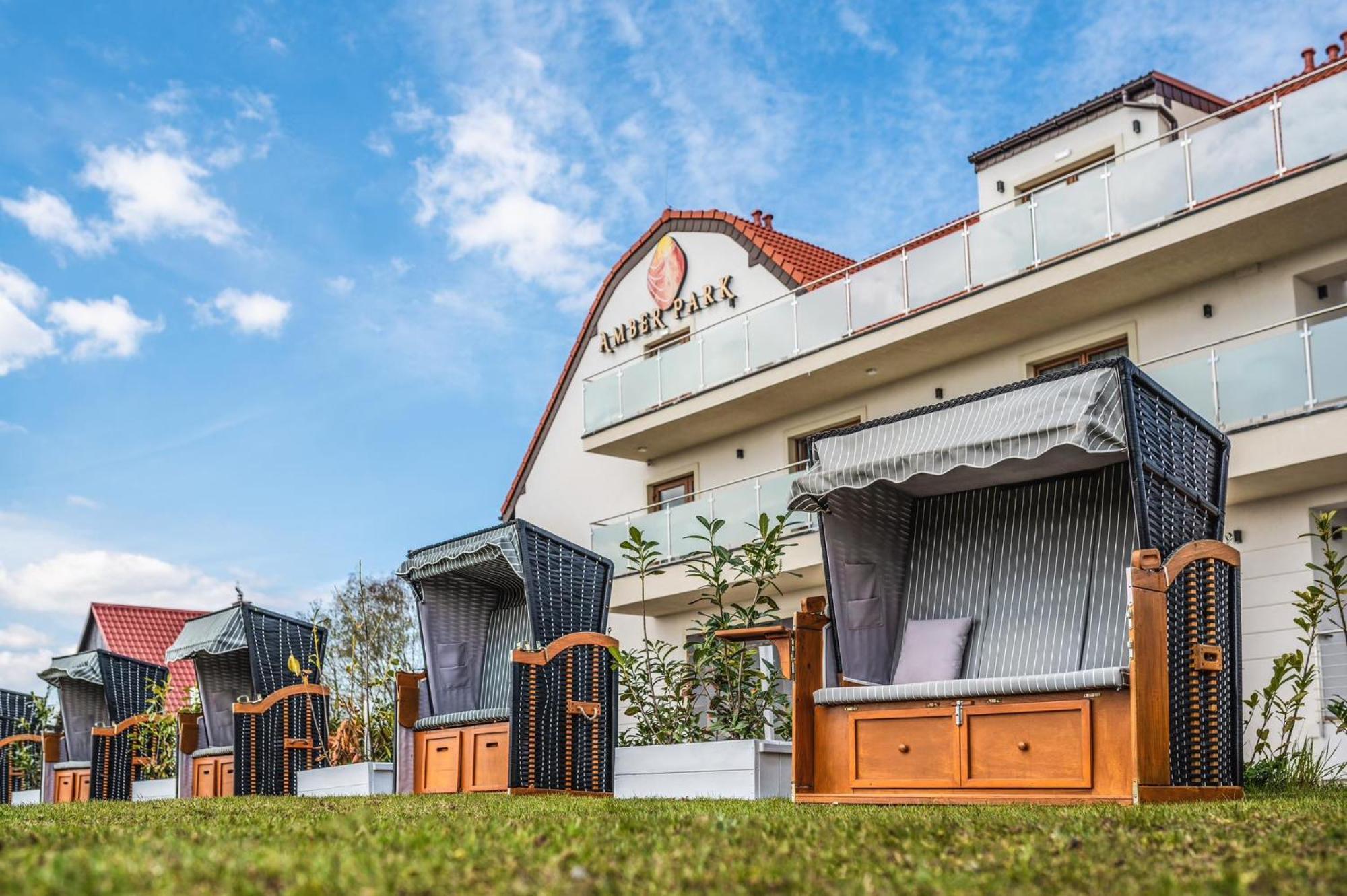 Olivina Park Spa - Domki Z Dostepem Do Krytego Basenu, Saun, Wyzywienia I Atrakcji Dla Dzieci Niechorze Kültér fotó
